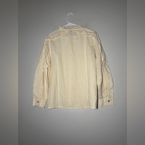 NWOT CLEOBELLA X ANTHROPOLOGIE Freya Blouse cream eyelet size M - Picture 5 of 5